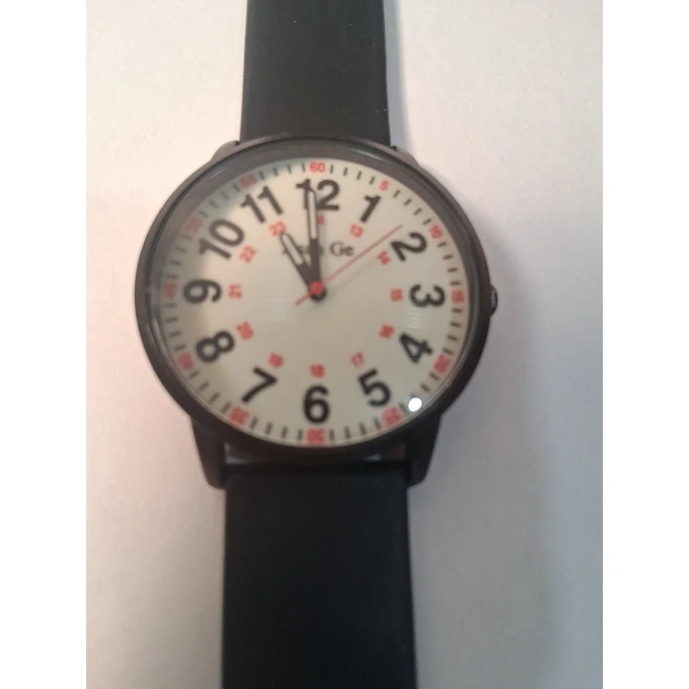 40MM Waterproof Anti-Scratch Analog Nurse Watch | 12/24 Hour Luminous | Big